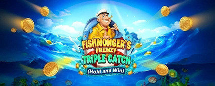 HeroSpin Fishmongers Frenzy Triple Catch Hold and Win slot game banner