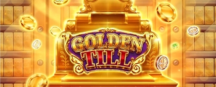 HeroSpin Golden Fill slot game banner with golden bars and coins